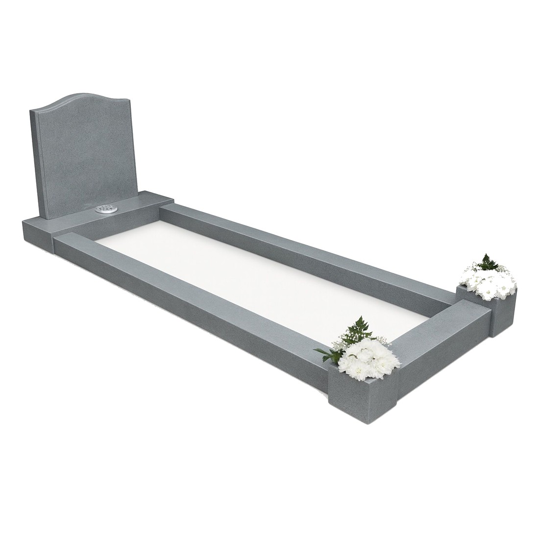 A light-toned kerbed surround with space for a personal finish.